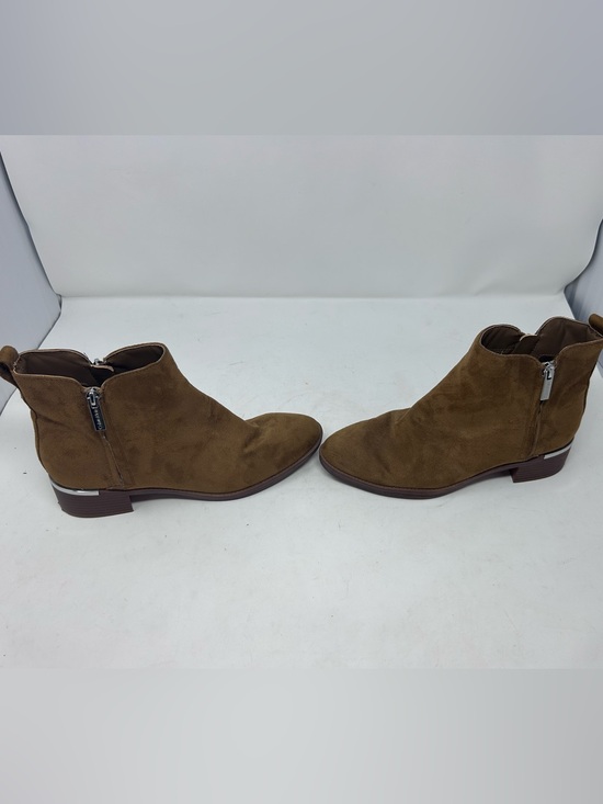 Shoes - Calvin Klein Women's Deniece Ankle Boot - Suede - Dark Natural - Size 9 M